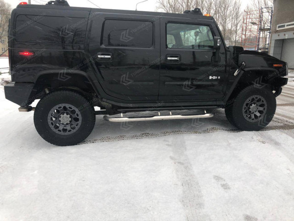 История про огромный Hummer H2 и маленькие 17" диски Black Rhino:)