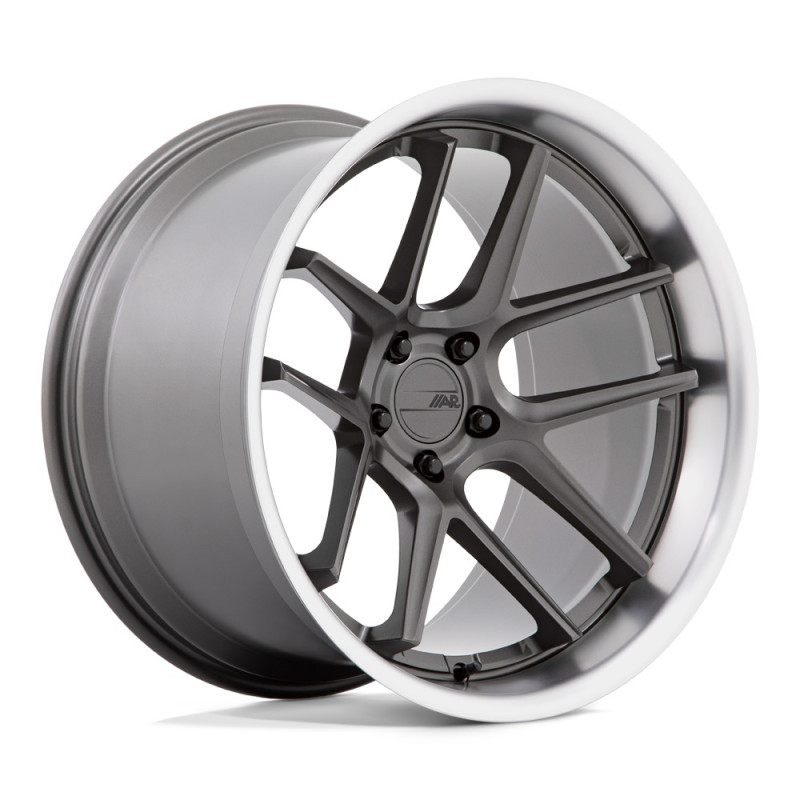 American racing AR942 BISHOP MATTE GUNMETAL W/ MACHINED LIP
