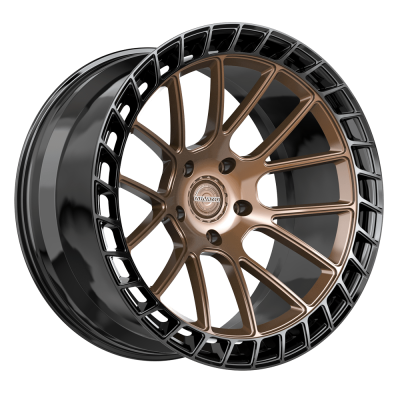 Arvano AVX-104 Gloss Brushed Bronze & Gloss Black Ring