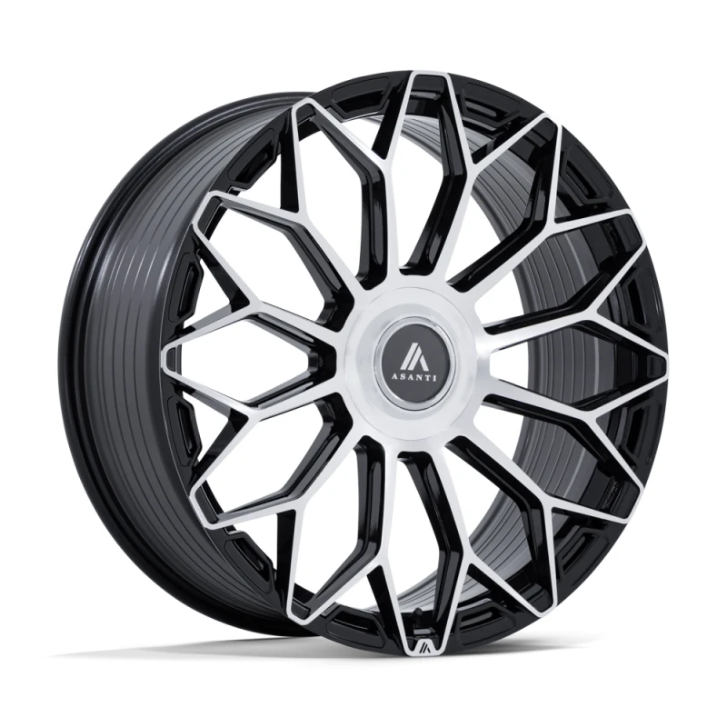 Asanti Black Label AB051 ENVOY GLOSS BLACK W/ MACHINED FACE