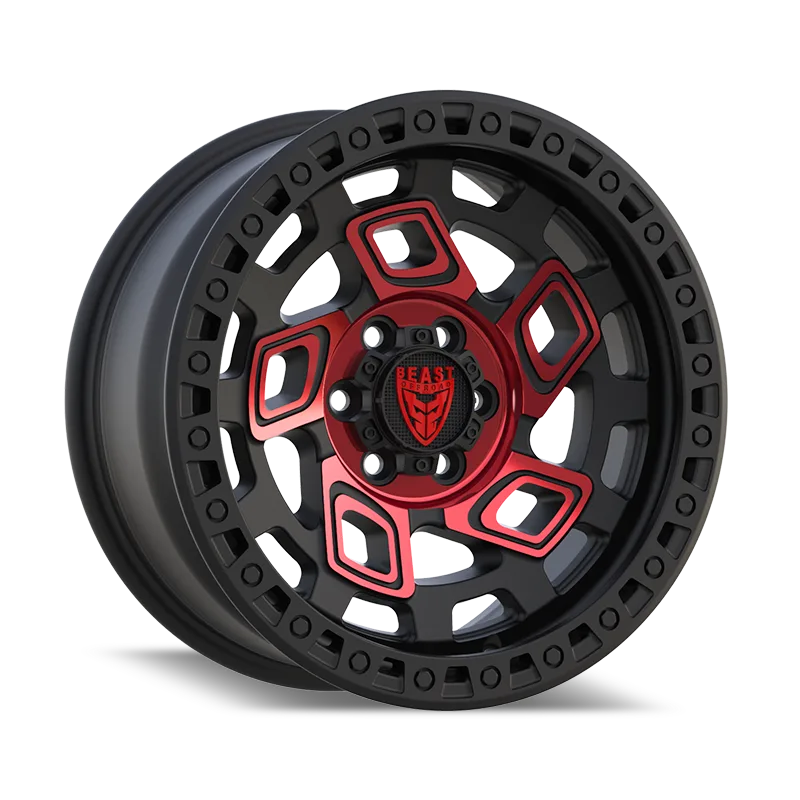BEAST 9606B Matte Black w/ Red Face
