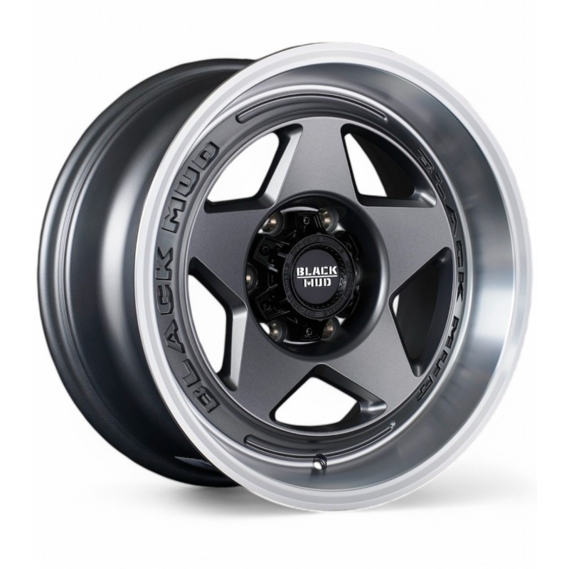 Black Mud M550 Matte Gunmetal w/ Machined lip