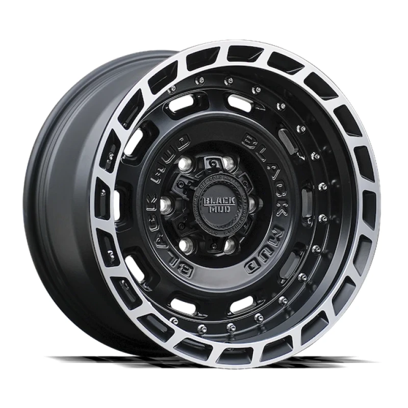 Black Mud M580 Matte Black w/ Machined lip