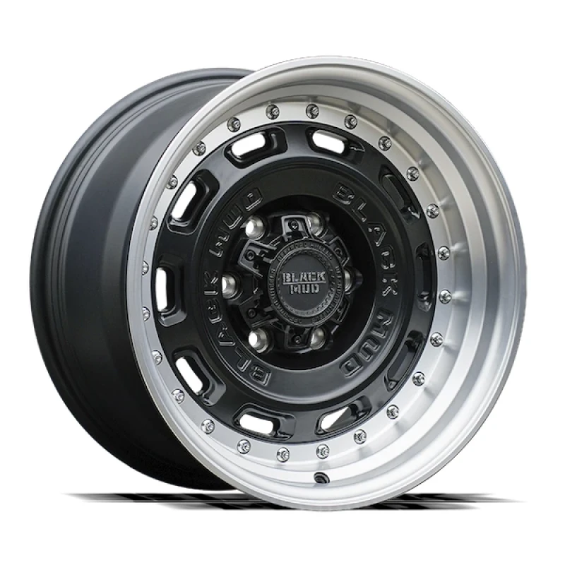 Black Mud M580C Matte Black w/ Machined lip
