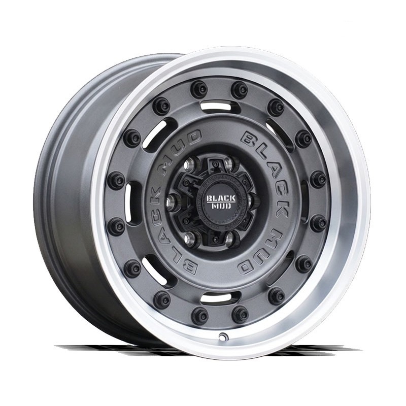 Black Mud M660 Matte Gunmetal/Machined lip