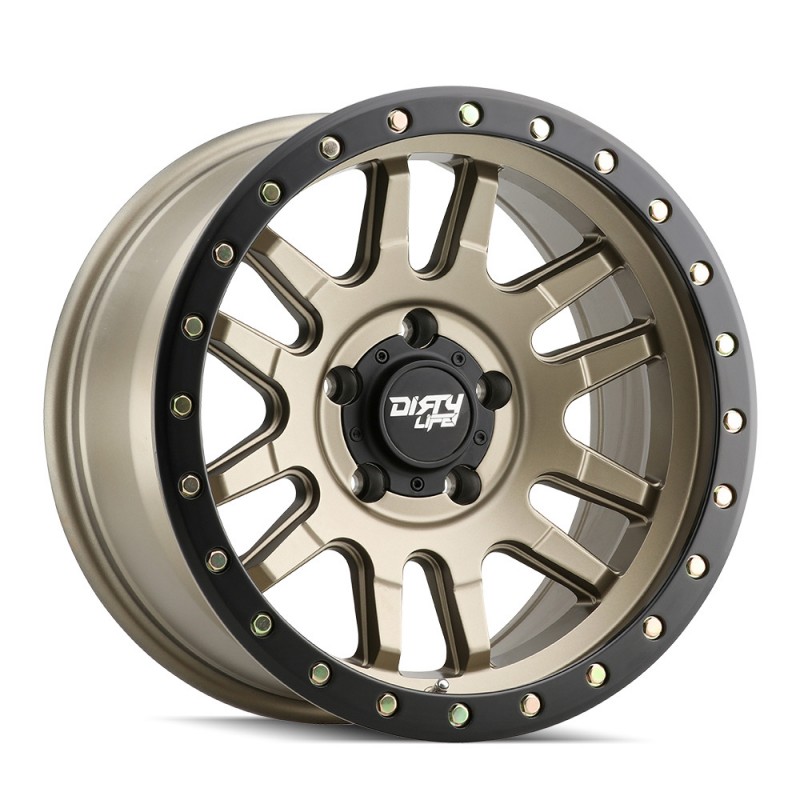Dirty Life Wheels WG9309 Matte Bronze+Matte Black Lip