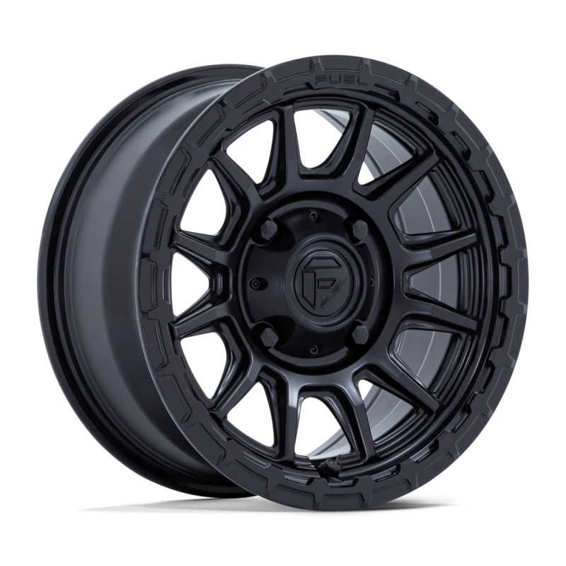 Fuel UTV FV866 PISTON UTV MATTE BLACK W/ GLOSS BLACK LIP