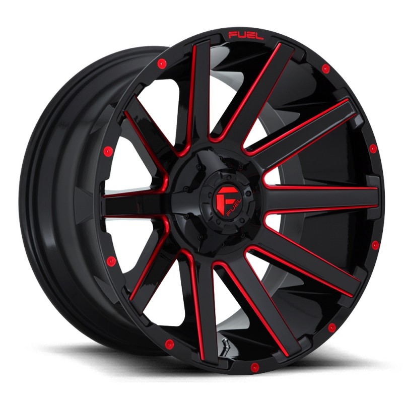 FUEL D643 CONTRA GLOSS BLACK RED TINTED CLEAR