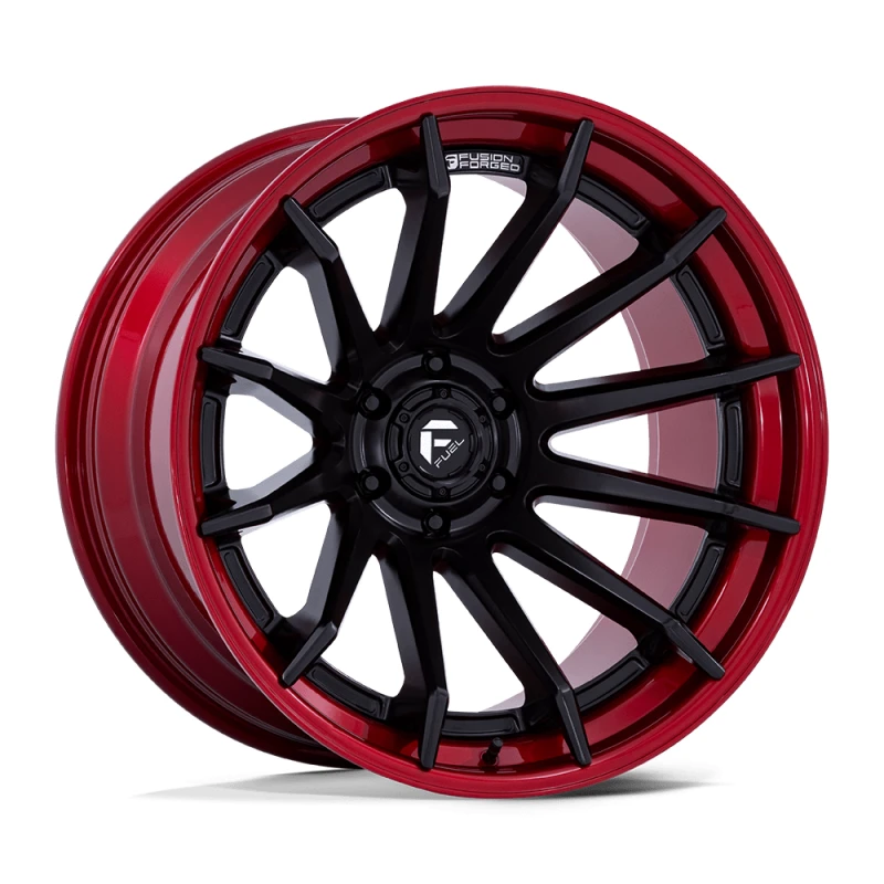 FUEL FC403 BURN MATTE BLACK W/ CANDY RED LIP
