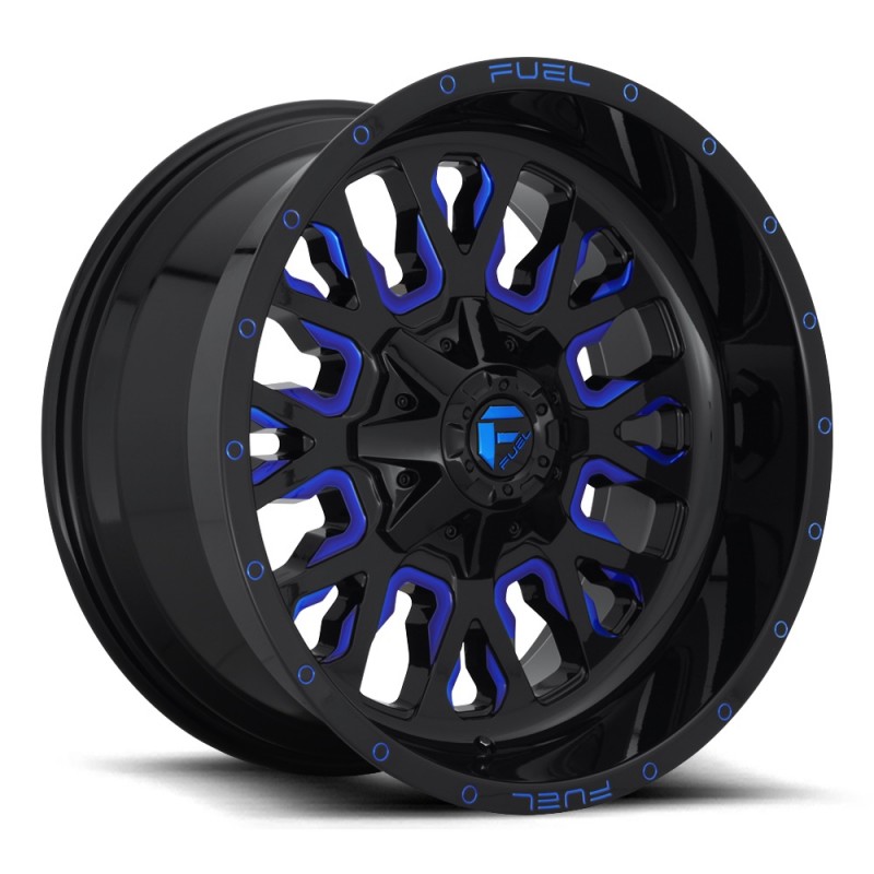 FUEL D645 STROKE GLOSS BLACK BLUE TINTED CLEAR