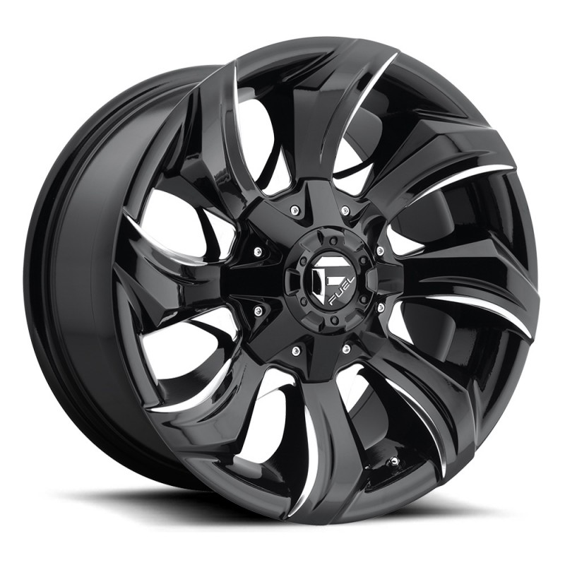 FUEL D571 STRYKR GLOSS BLACK MILLED