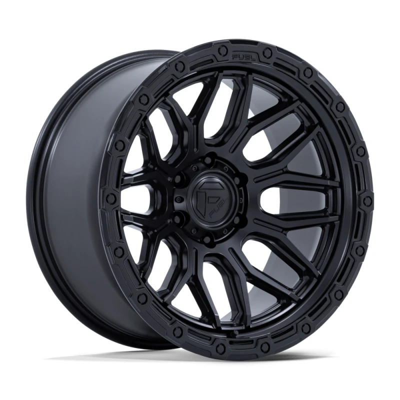 FUEL FC881 SURGE MATTE BLACK W/ GLOSS BLACK LIP