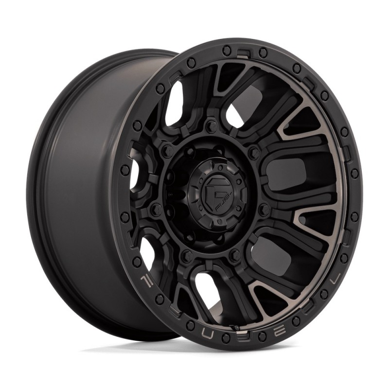FUEL D824 TRACTION MATTE BLACK W DOUBLE DARK TINT