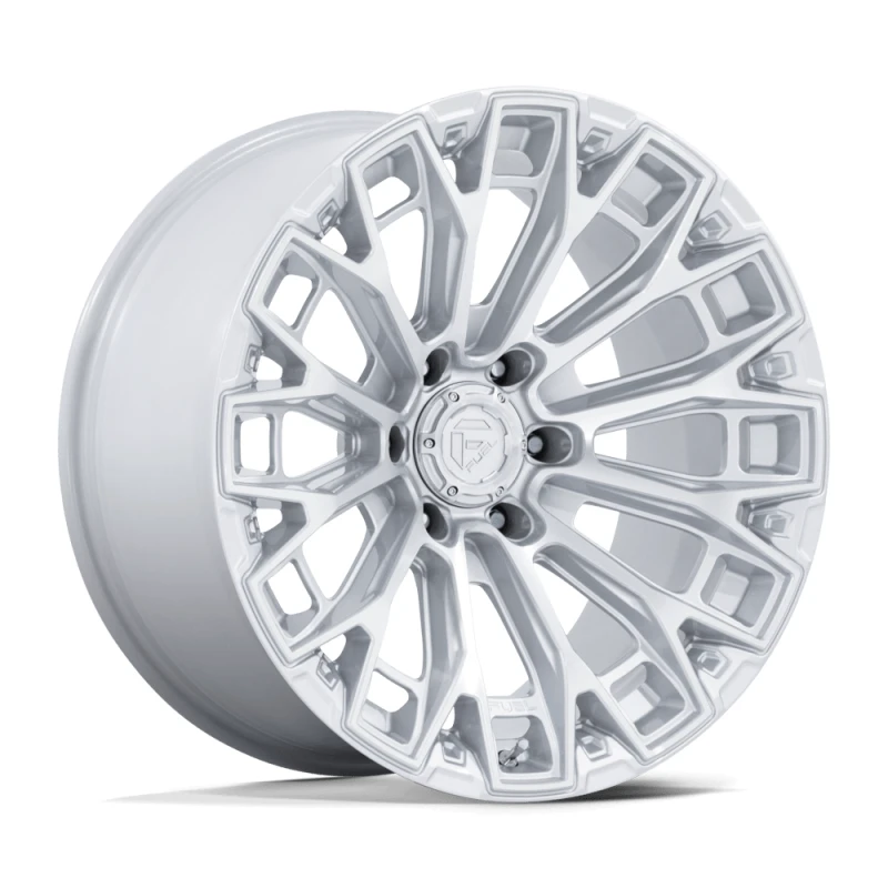 FUEL FC882 TRAX GLOSS SILVER W/ MACHINED FACE