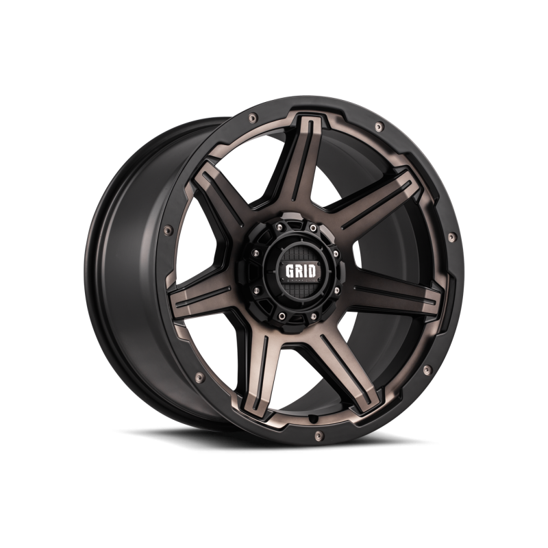 GRID Off-road GD06 MATTE BLACK WITH MACHINED FACE DDT