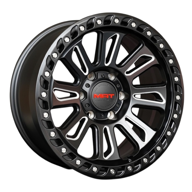 MAT 8997 Matte Black w/ Milled Spokes