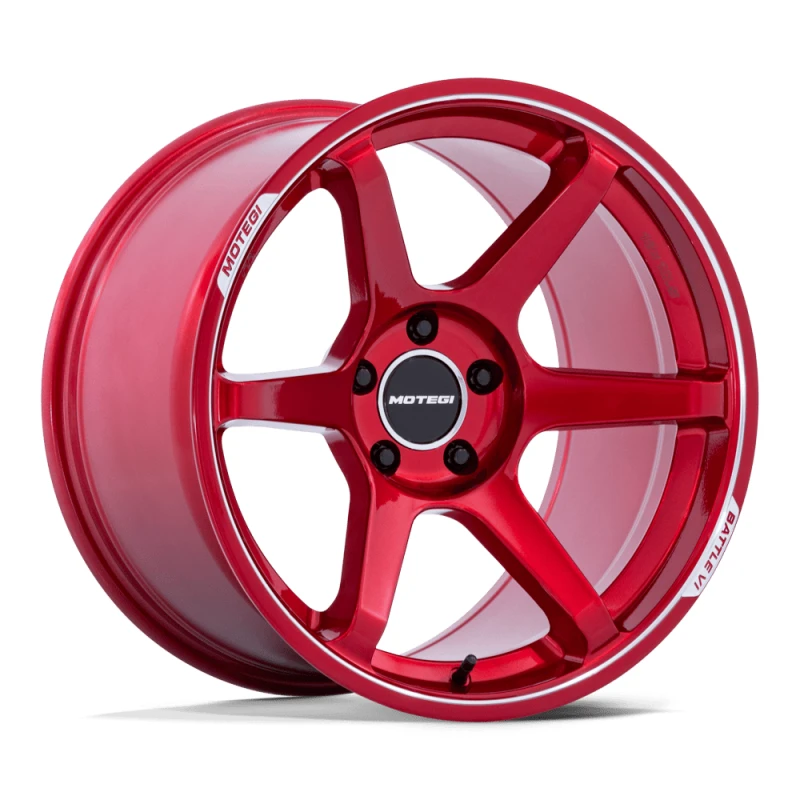 Motegi MR160 BATTLE VI CHERRY RED METALLIC W/ MCH LIP