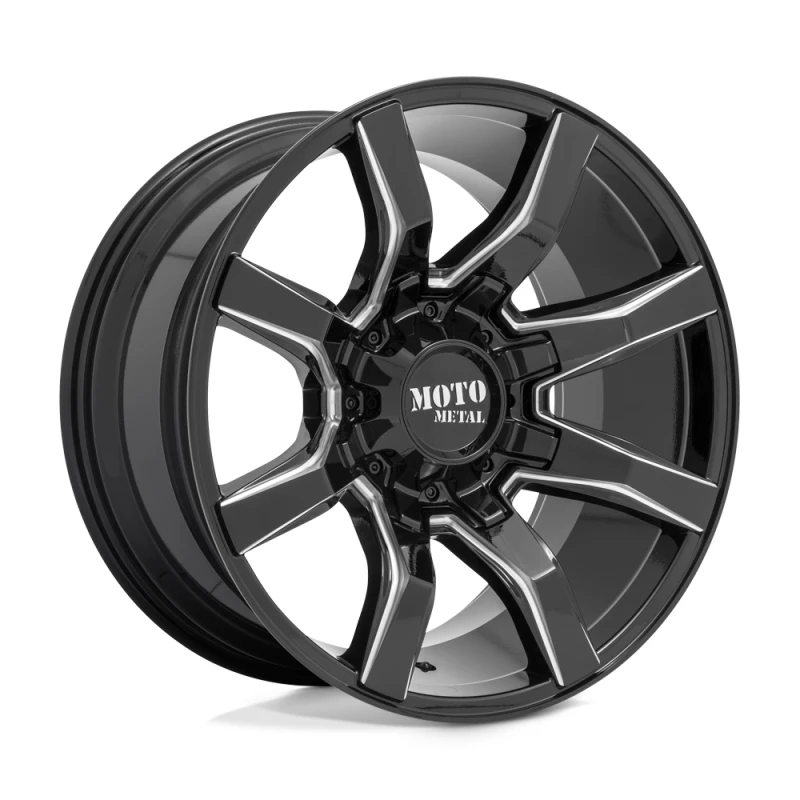 Moto Metal MO804 SPIDER GLOSS BLACK MILLED