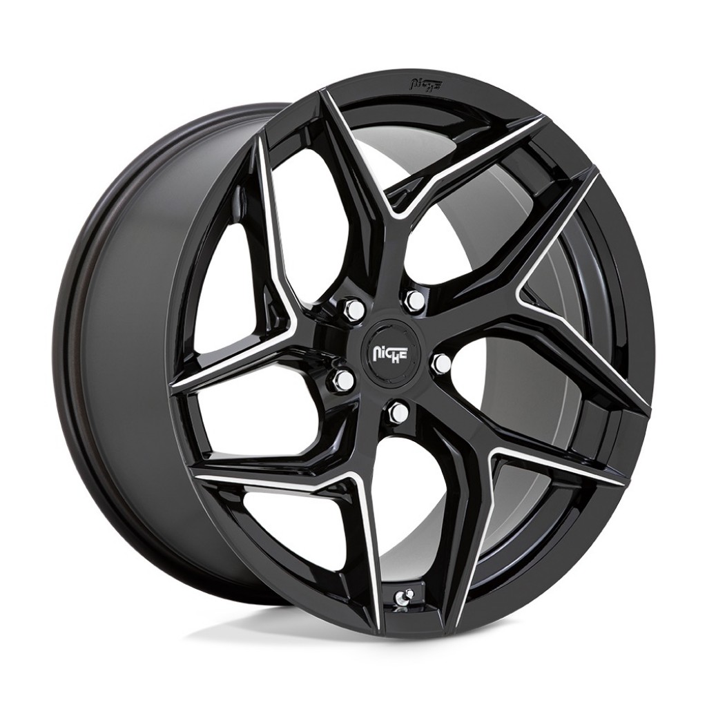 Брендовые литые диски Niche M266 TORSION GLOSS BLACK MILLED 5x114.3 20R  10.5 72.56 40