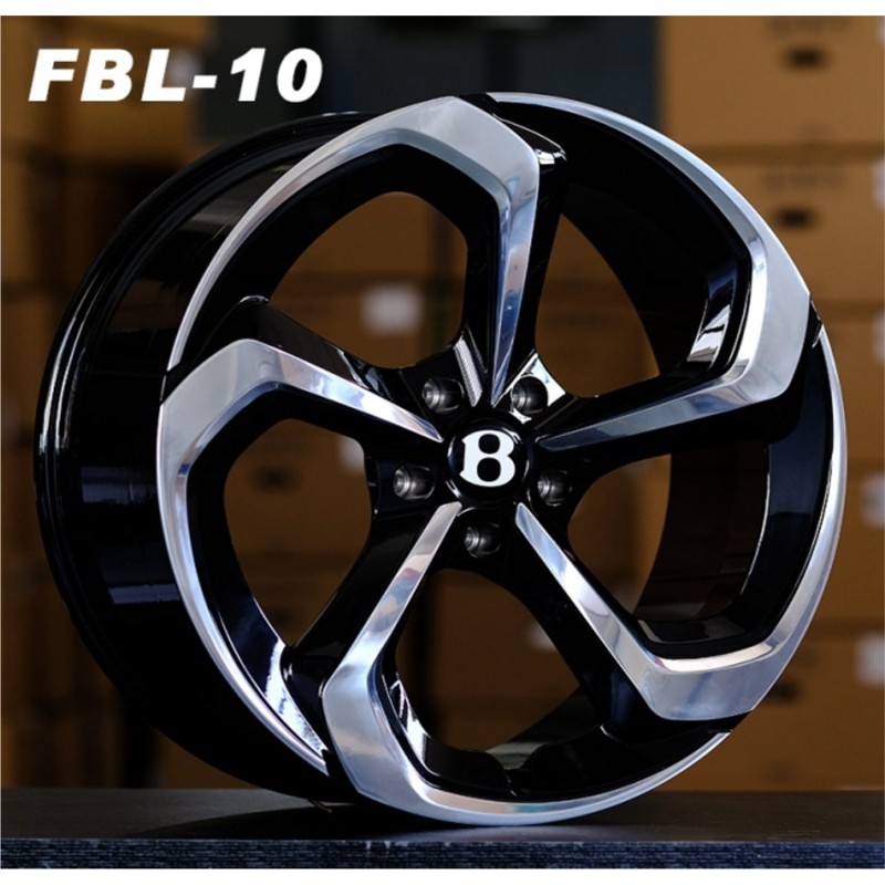 FBL-10-L Black with polished face