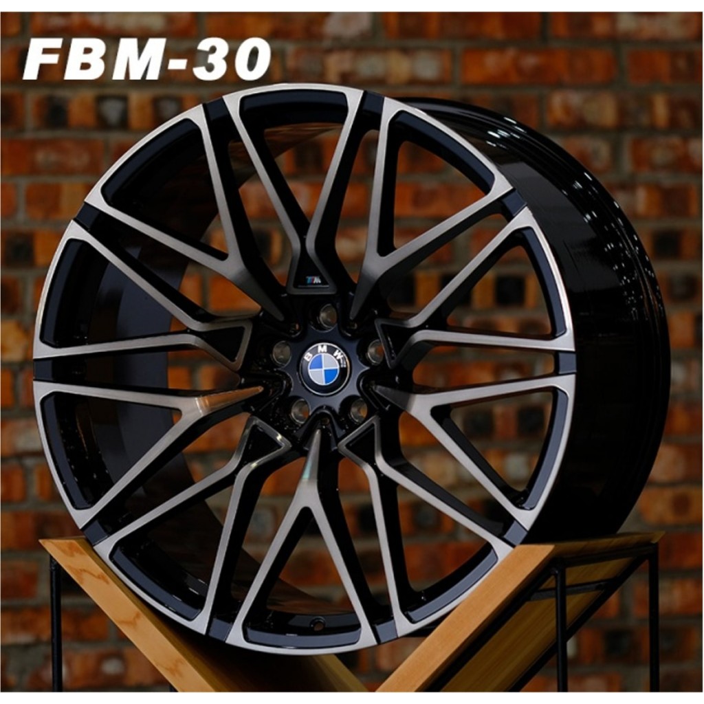 Кованые диски FBM-30 (818M Style) Black with Semi Grey Face