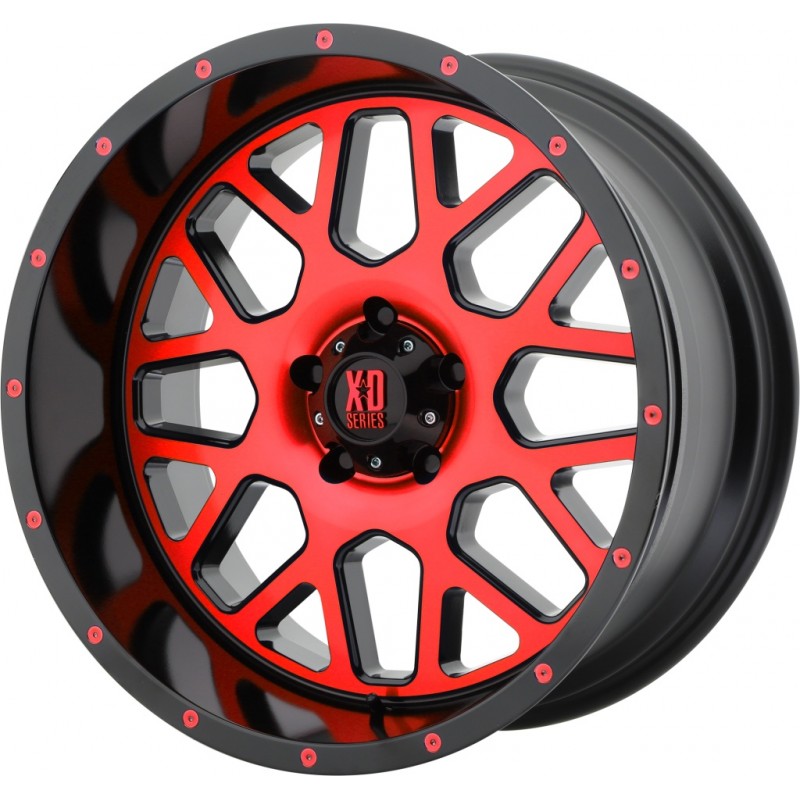 XD Series XD820 GRENADE SATIN BLACK MACH FACE W/ RED TINTED CLEAR COAT