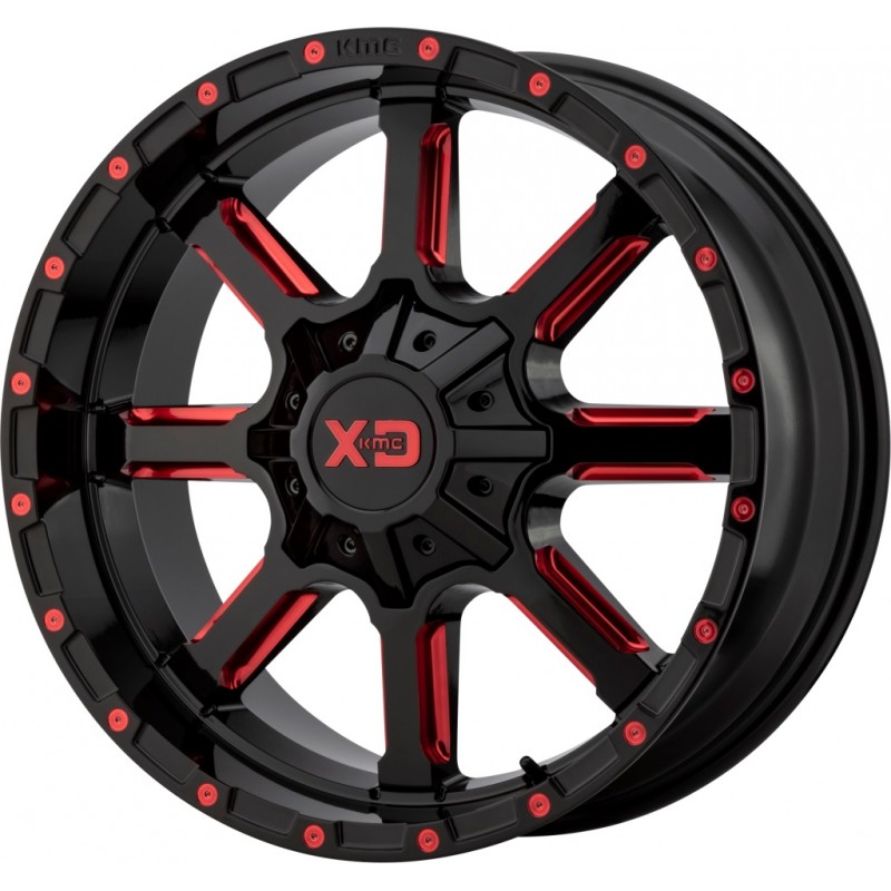 XD Series XD838 MAMMOTH GLOSS BLACK MILLED W/ RED TINT
