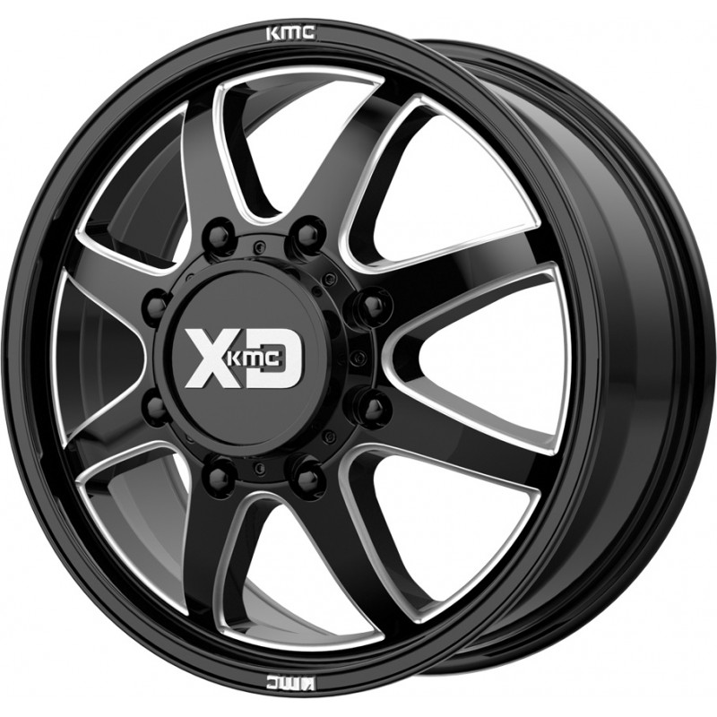 XD Series XD845 PIKE DUALLY GLOSS BLACK MILLED - FRONT