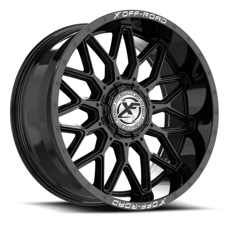 XF Off-Road XF-242 Gloss Black & Milled Lettering