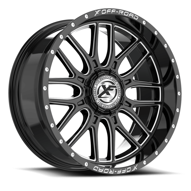 XF Off-Road XF-244 Gloss Black & Milled