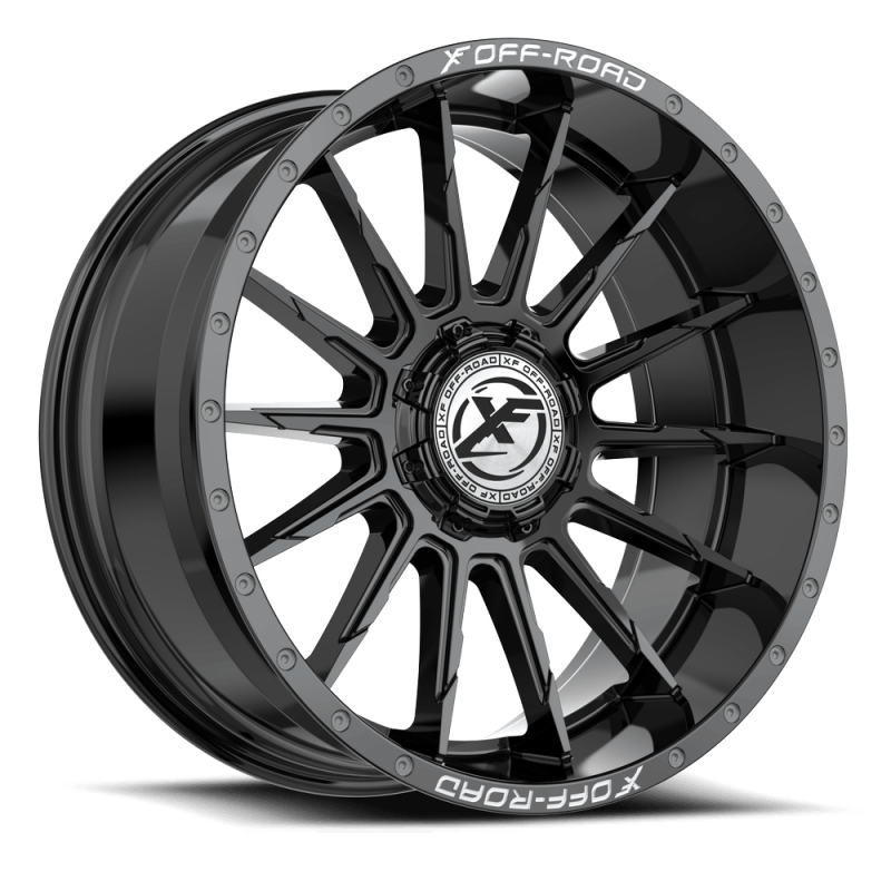 XF Off-Road XF-247 Gloss Black & Milled Lettering
