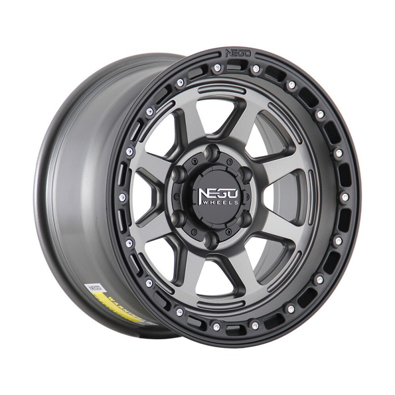 NEGU NEGU08 Matte Gunmetal+Matte Black Lip