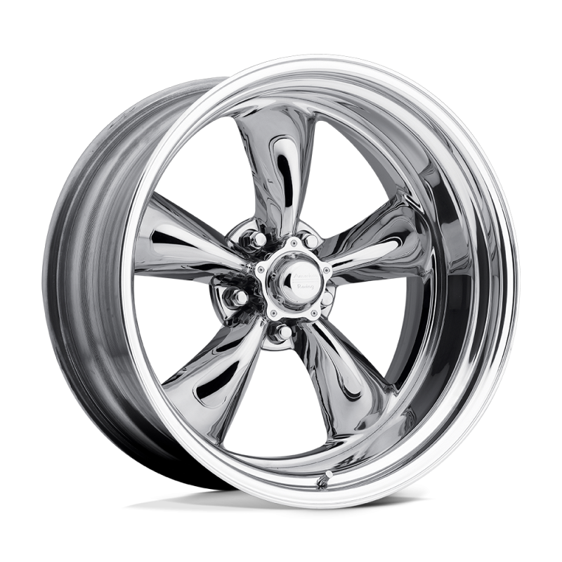 American racing VN405 TORQ THRUST II CUSTOM TWO-PC CHROME W/ POLISH BARREL