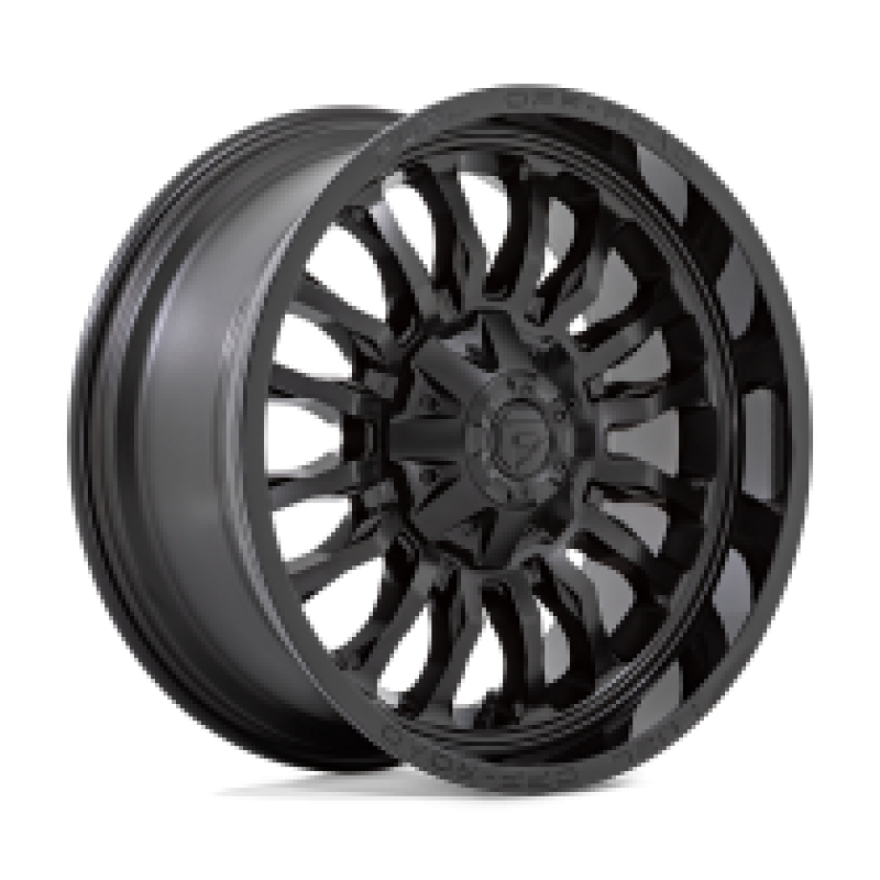 FUEL D796 ARC MATTE BLACK W/ GLOSS BLACK LIP
