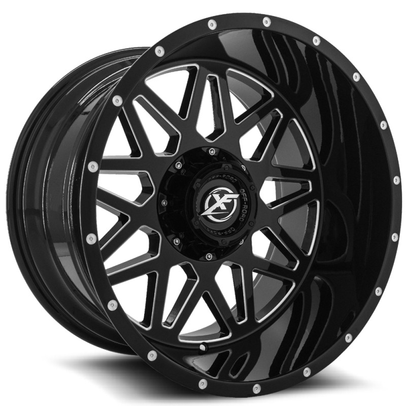 XF Off-Road XF-211 Gloss Black & Milled