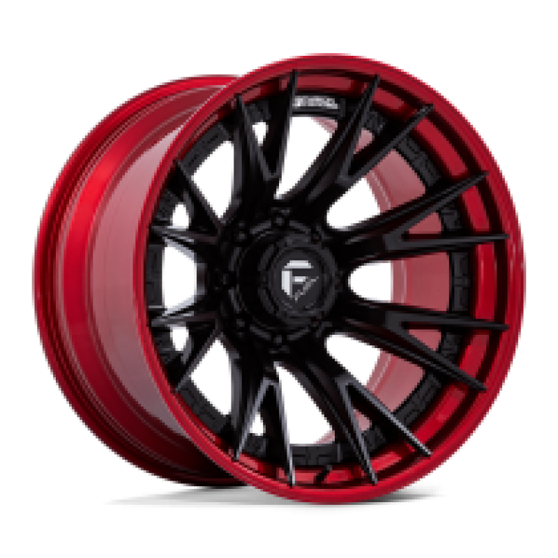 FUEL FC402 CATALYST MATTE BLACK W/ CANDY RED LIP