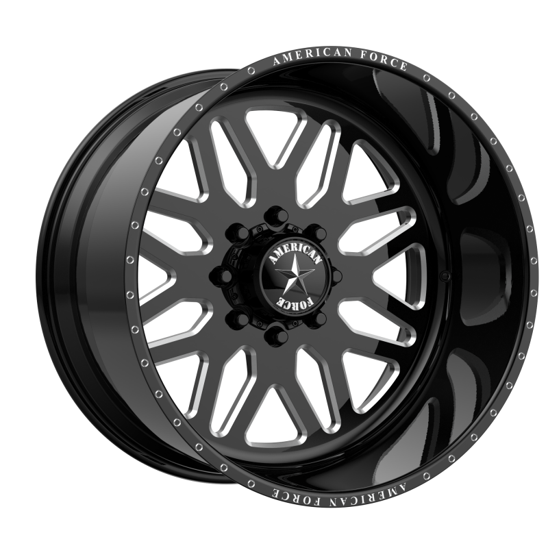 American Force AFW B02 TRAX SS GLOSS BLACK MACHINED
