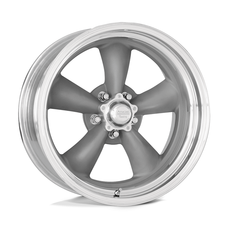 American racing VN205 CLASSIC TORQ THRUST II TORQ THRUST GRAY W POLISHED LP