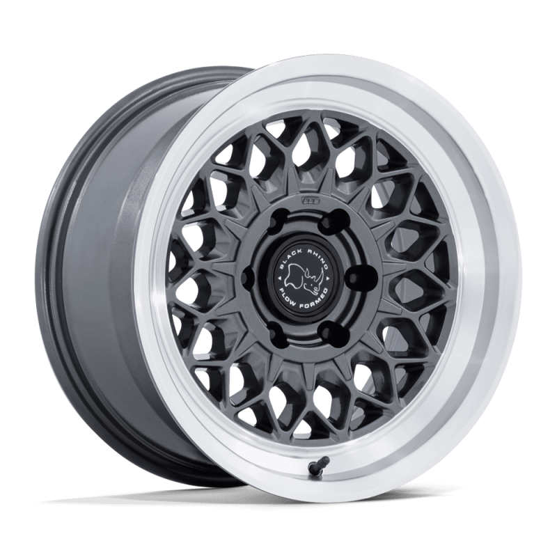 Black Rhino BR034 GRAZ GLOSS GUNMETAL W/ MACHINED LIP