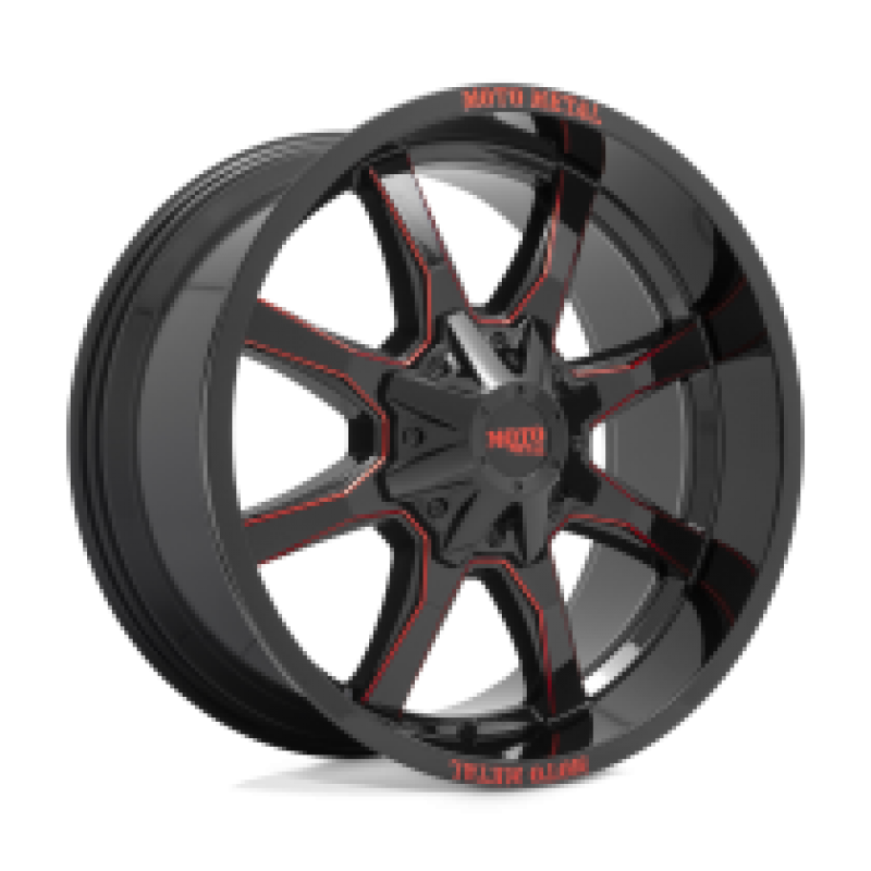 Moto Metal MO970 G-BLK MILLED RED MOTO METAL LP