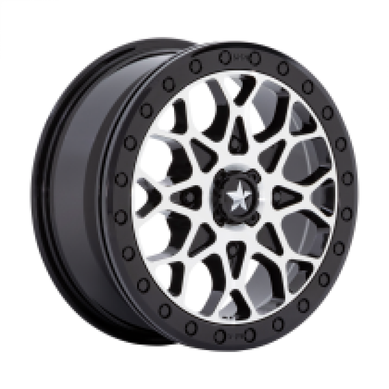 MSA Offroad Wheels M48 PORTAL UTV BEADLOCK GLOSS BLACK MACHINED W GB RING