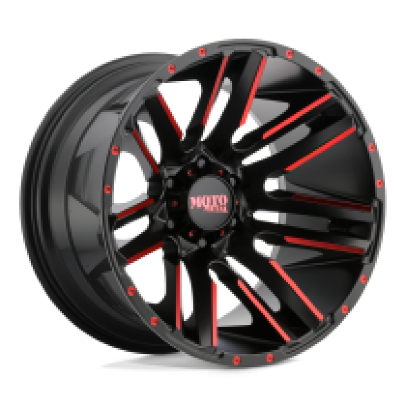 Moto Metal MO978 RAZOR SATIN BLACK MACH W/ RED TINT