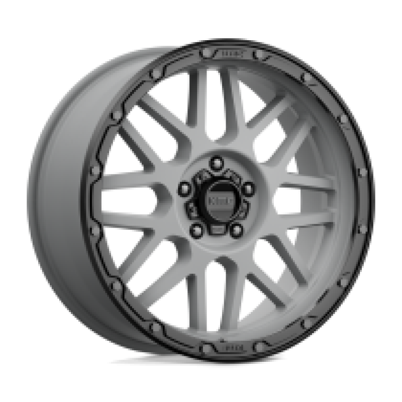 KMC KM535 GRENADE OFF-ROAD MATTE GRAY W/ MATTE BLACK LIP