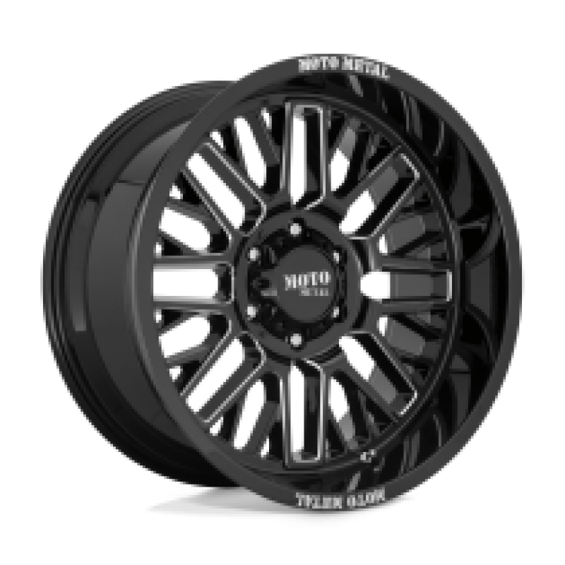 Moto Metal MO802 WARLOCK GLOSS BLACK MILLED