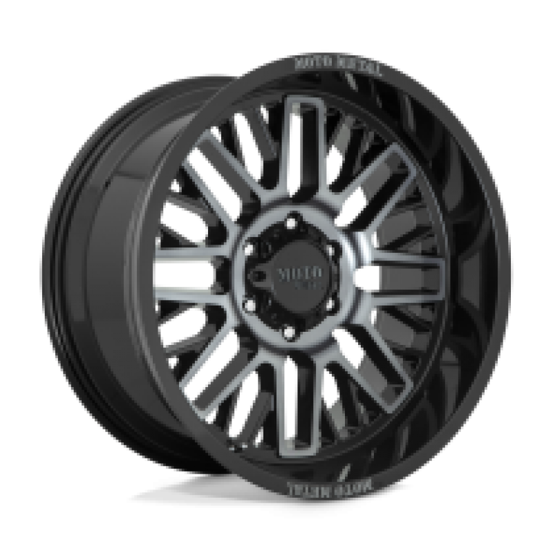 Moto Metal MO802 WARLOCK GLOSS BLACK MACH W/ GRAY TINT