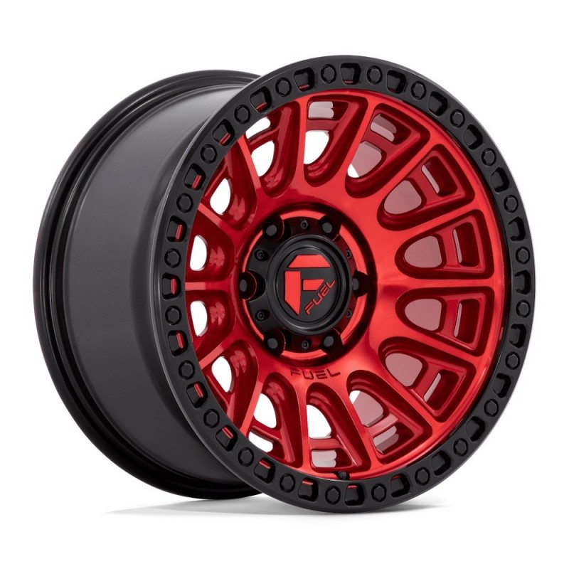 FUEL D834 CYCLE CANDY RED W/ BLACK RING