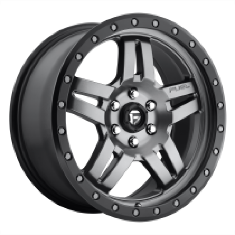 FUEL D558 ANZA MATTE GUNMETAL BLACK BEAD RING