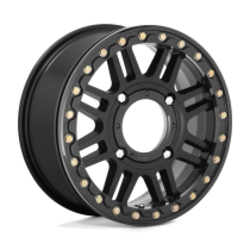 KS250 CAGE BEADLOCK SATIN BLACK W/ GLOSS BLACK RG 4x137 15R 6 112.1 38