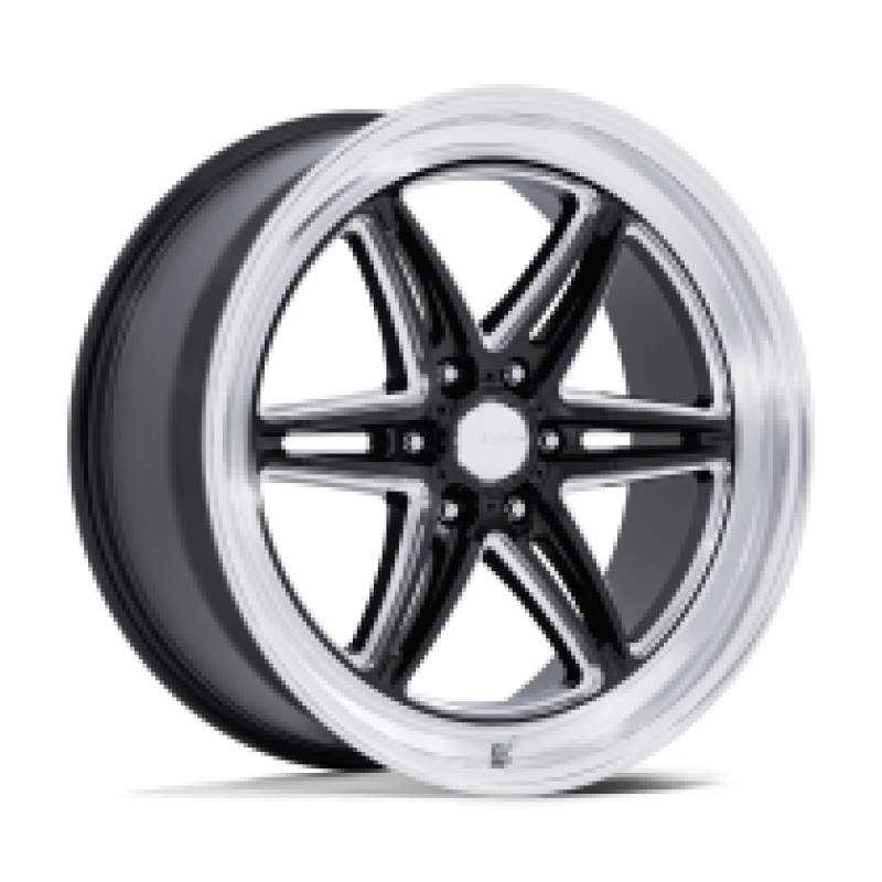 American racing AR953 GROOVE 6 DRAG GLOSS BLACK MILLED W/ DC LIP