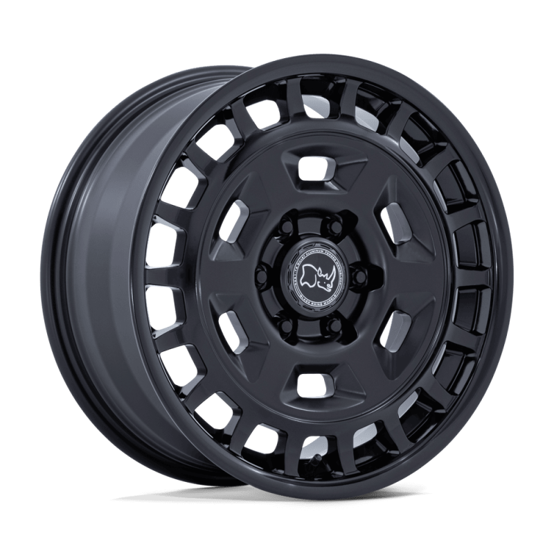 Black Rhino BR405 ROVER MATTE BLACK W/ GLOSS BLACK LIP